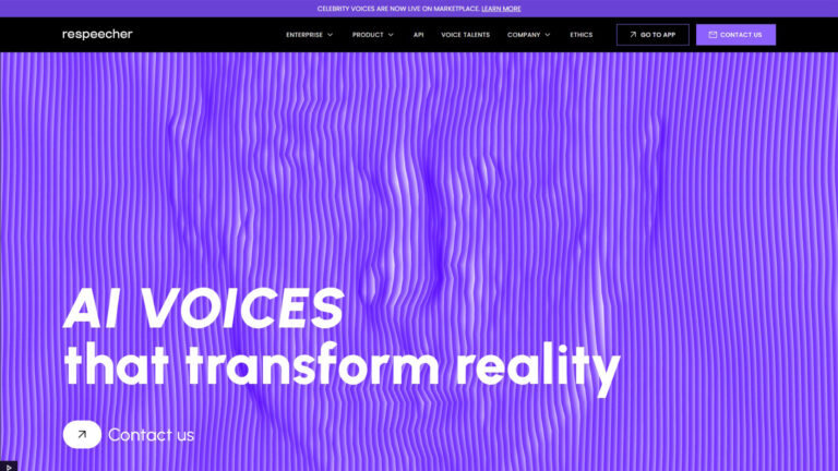 AI Voice Cloning | Respeecher | AllAiWebsite