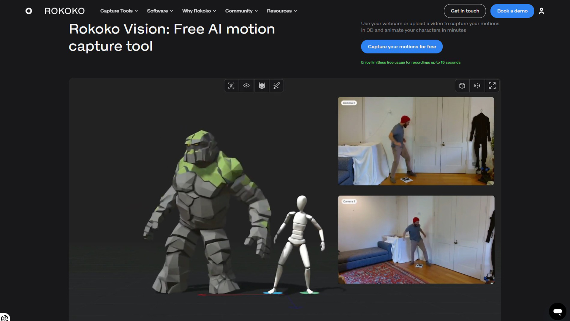AI Motion Capture | Rokoko Vision | AllAiWebsite
