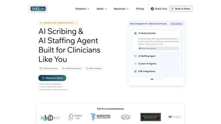 AI Medical Scribe | S10.AI | AllAiWebsite