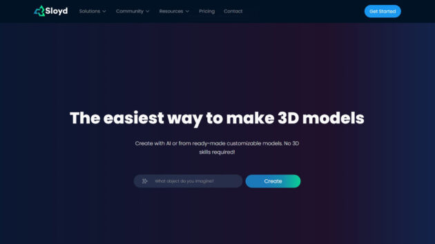 AI 3D Model Generation | Sloyd AI | AllAiWebsite