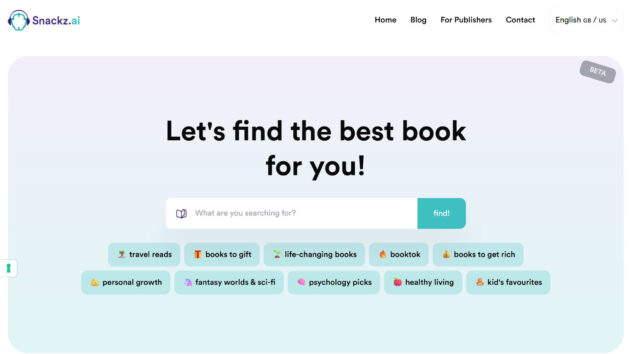 AI Book Summarization | Snackz AI | AllAiWebsite