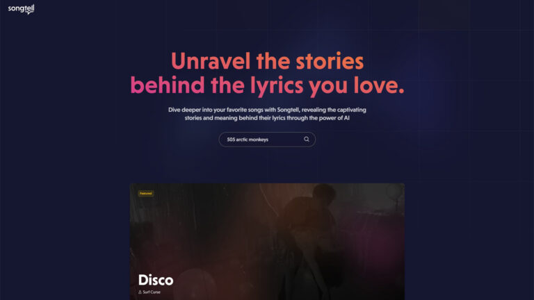 AI Lyric Interpretation | Songtell | AllAiWebsite