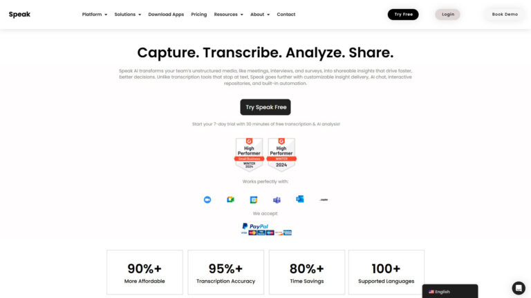 AI Conversation Intelligence | Speak AI | AllAiWebsite
