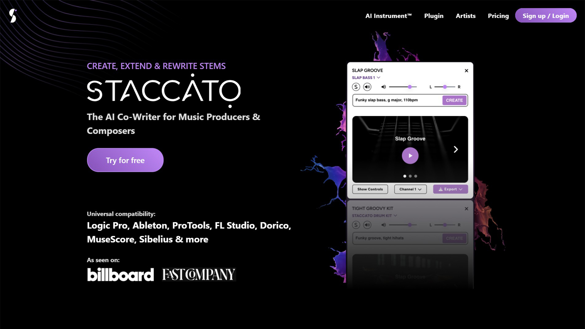 AI Music Creation | Staccato | AllAiWebsite
