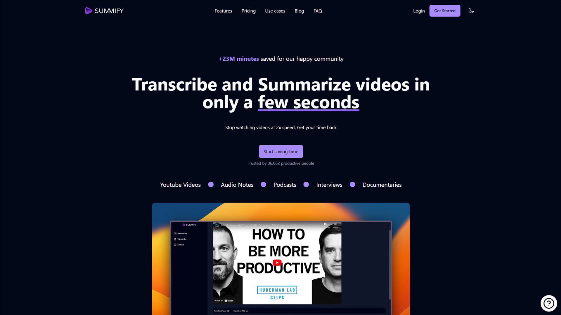 AI Video Summarizer | Summify | AllAiWebsite