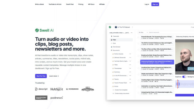 AI Content Repurposer | Swell AI | AllAiWebsite