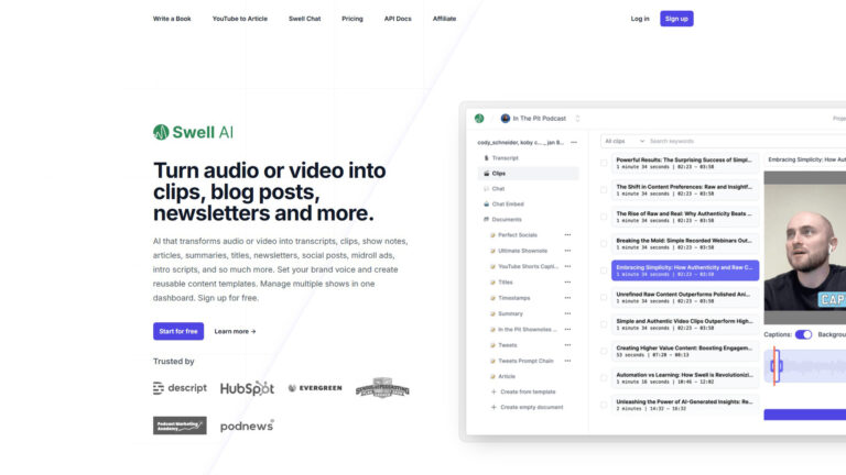 AI Content Repurposer | Swell AI | AllAiWebsite