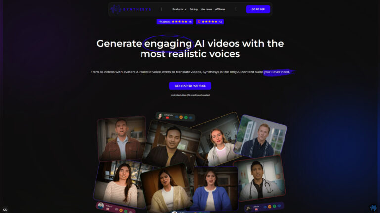 AI Video and Voice Generation | Synthesys | AllAiWebsite