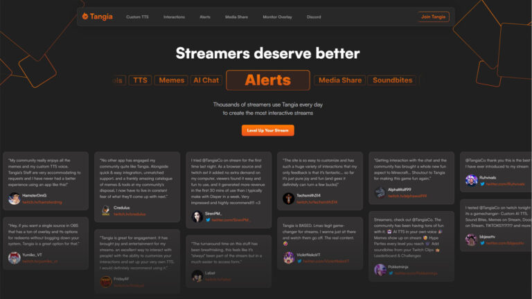 AI Live Stream Engagement | Tangia | AllAiWebsite