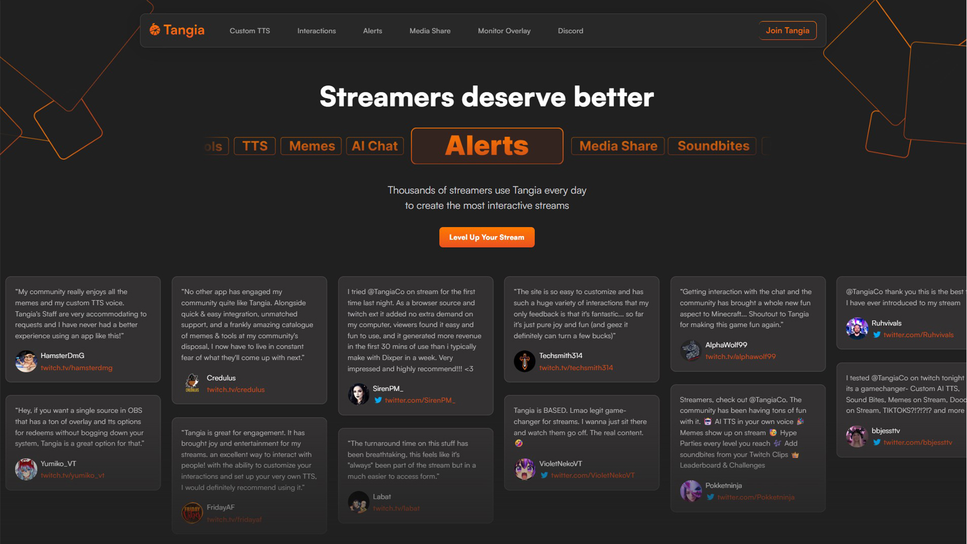 AI Live Stream Engagement | Tangia | AllAiWebsite