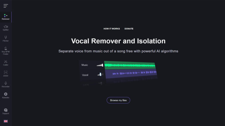 AI Audio Separation | Vocal Remover | AllAiWebsite