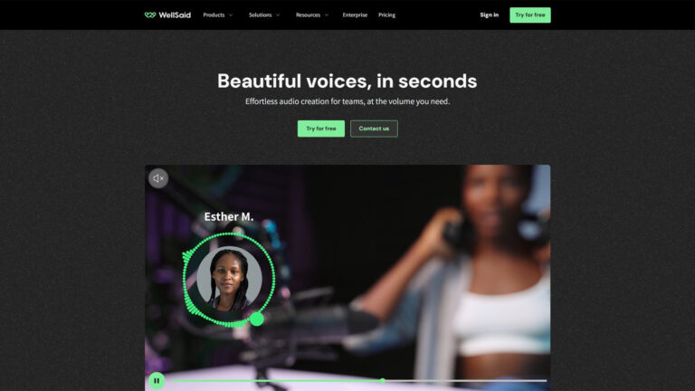 AI Voice Generation | WellSaid Labs | AllAiWebsite