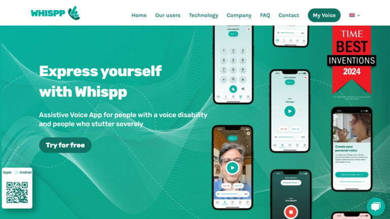 AI Assistive Voice Technology | Whispp | AllAiWebsite