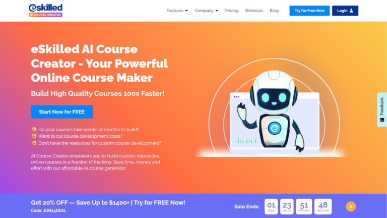 AI Course Generator | eSkilled AI Course Creator | AllAiWebsite