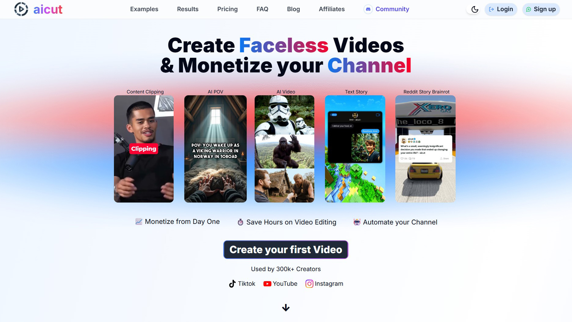 AI Video Maker | AIcut | AllAiWebsite