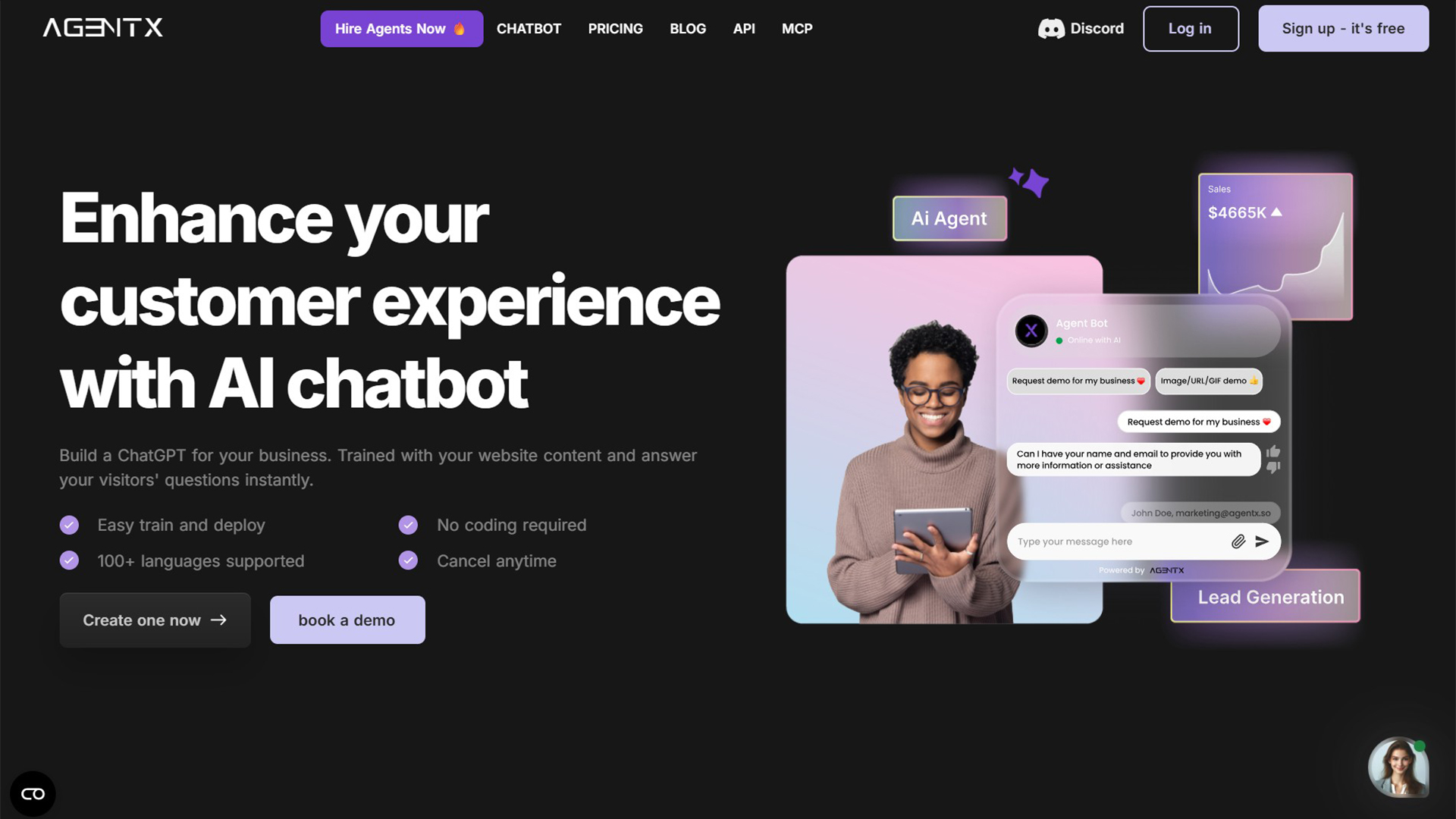 AI Chatbot Platform | AgentX | AllAiWebsite