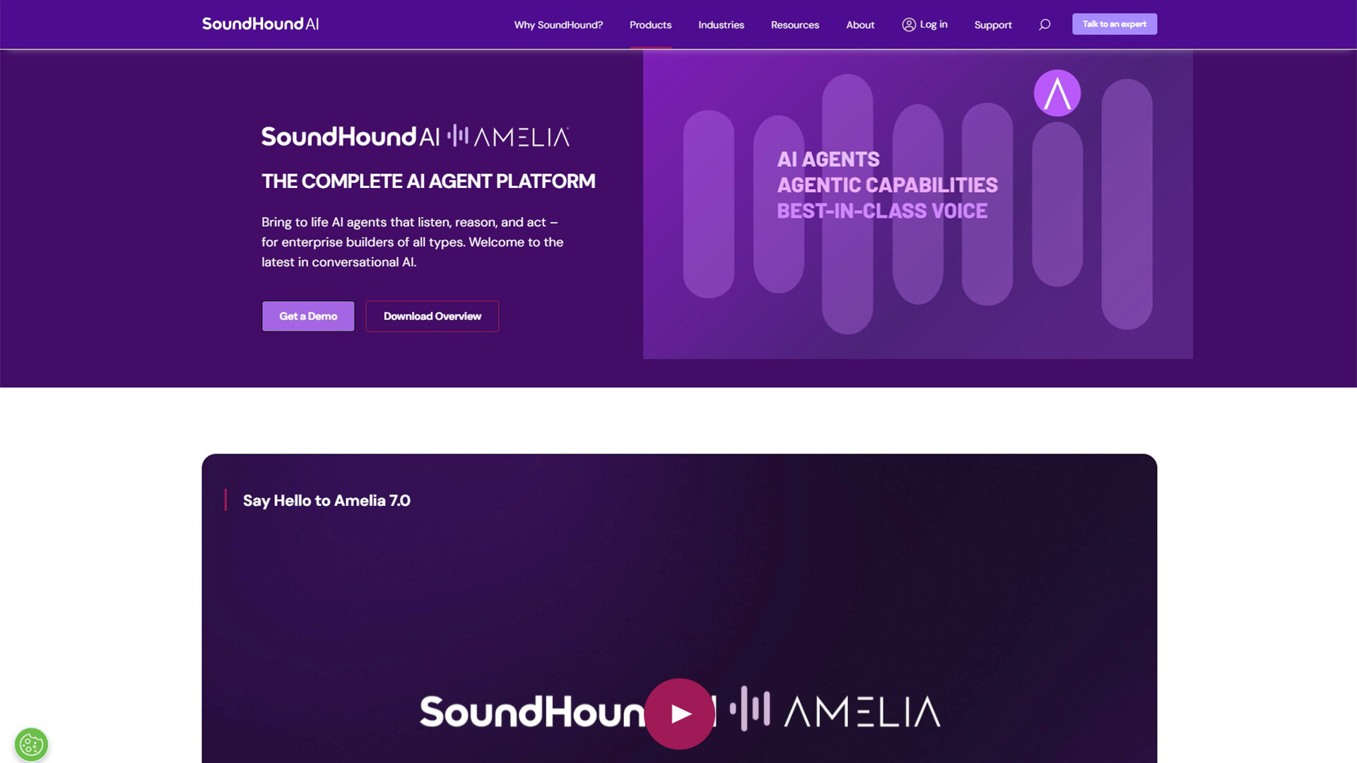 Voice AI Platform | Amelia | AllAiWebsite