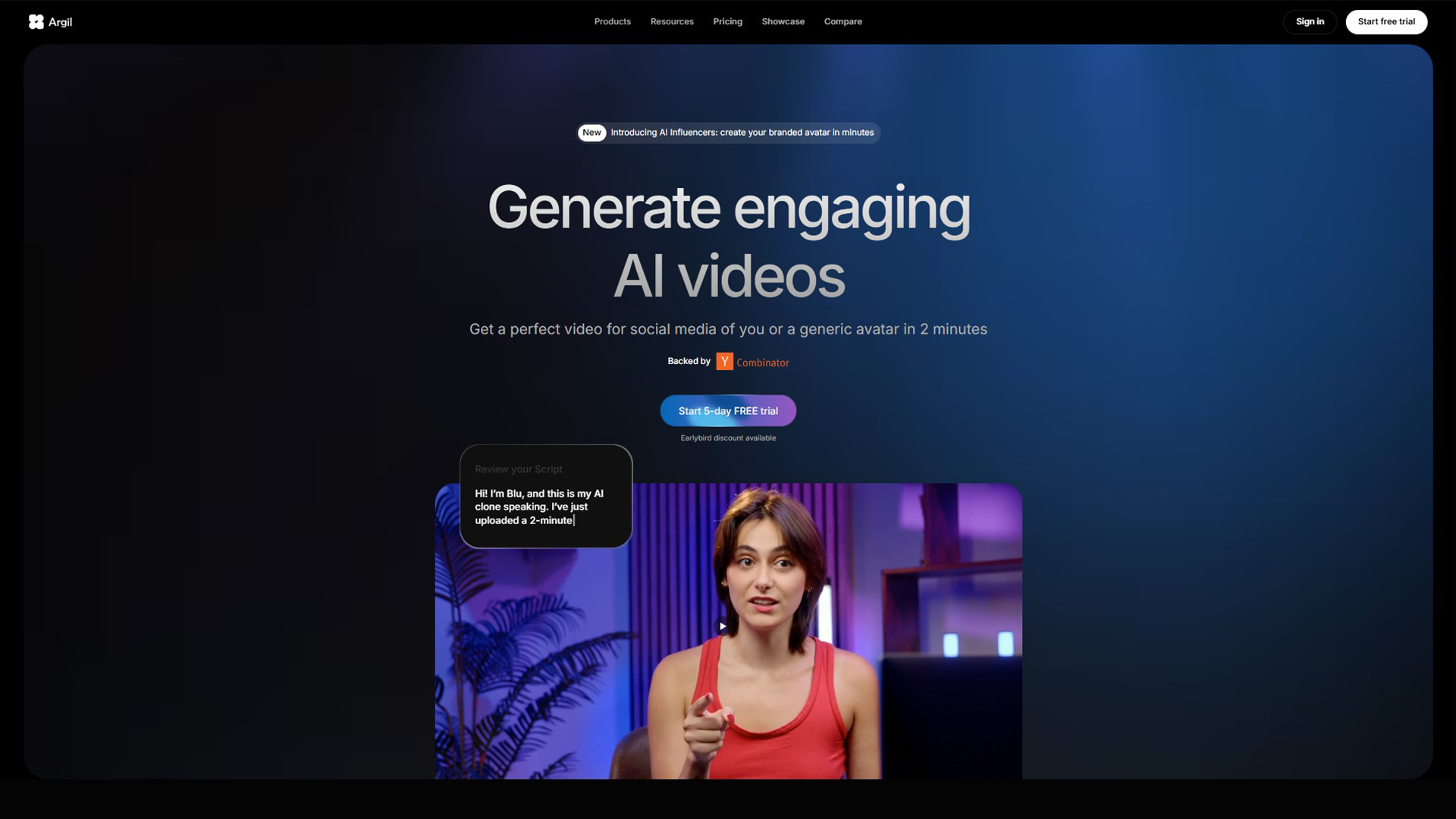 AI Video Creation Platform | Argil | AllAIWebsite