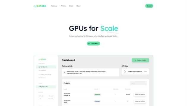 AI Model Deployment Platform | Banana | AllAiWebsite