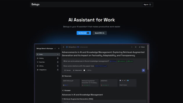 AI Knowledge Management | Beloga | AllAiWebsite