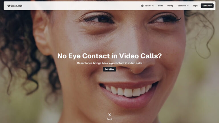 AI Eye Contact Software | Casablanca | AllAiWebsite