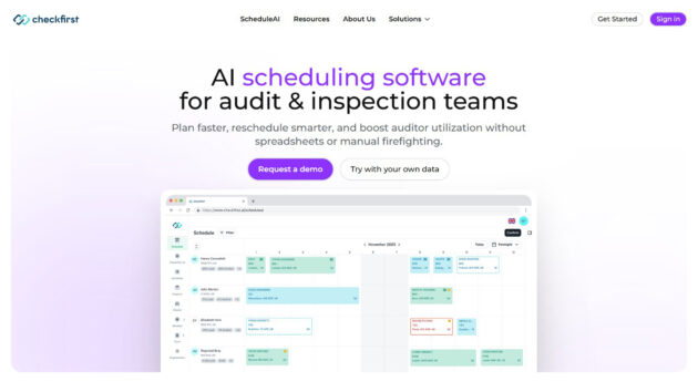 AI scheduling software | Checkfirst AI | AllAiWebsite
