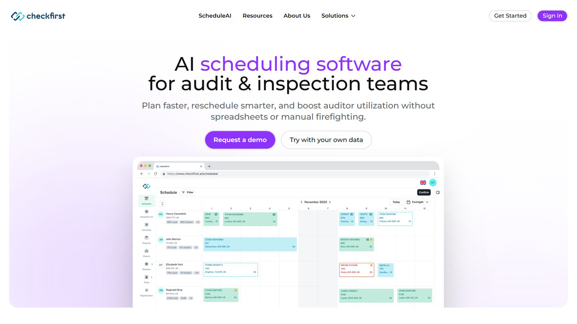 AI scheduling software | Checkfirst AI | AllAiWebsite
