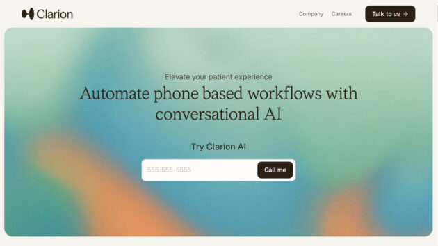 Healthcare AI Automation | Clarion | AllAiWebsite