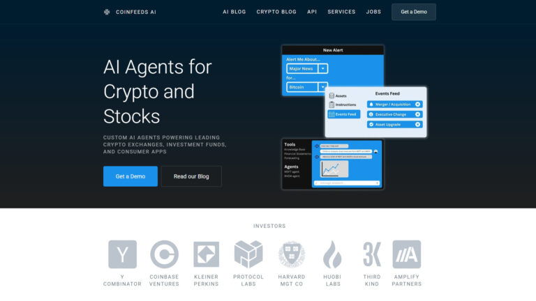 AI Crypto Analytics | Coinfeeds | AllAiWebsite
