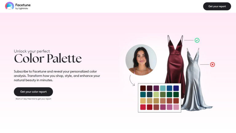 AI Color Analysis App | Color Palette Flow by Facetune | AllAiWebsite