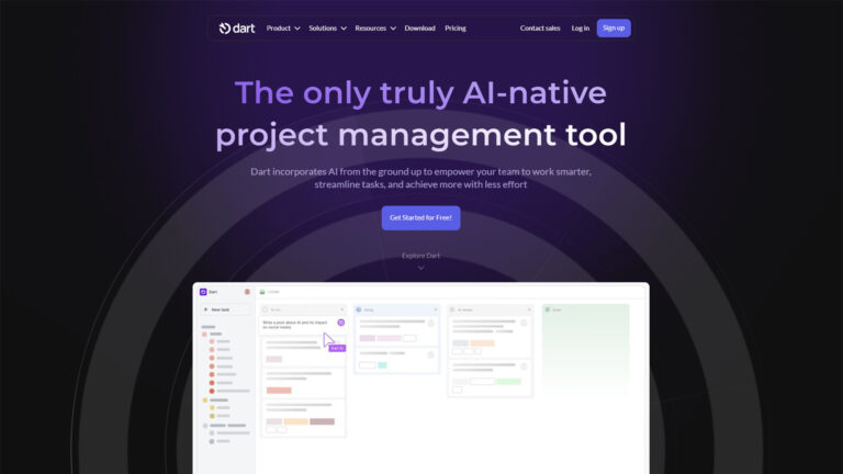AI Project Management Software | Dart AI | AllAiWebsite