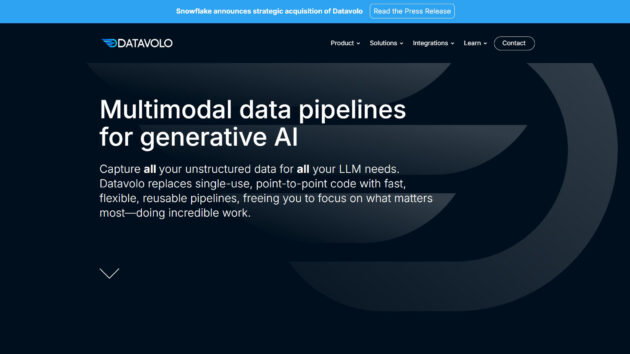 AI Data Pipeline Software | Datavolo | AllAiWebsite