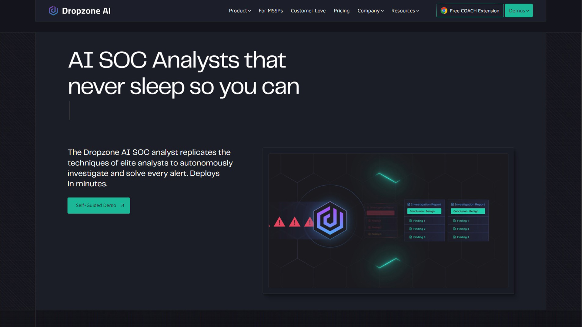 AI SOC Analyst | Dropzone | AllAiWebsite