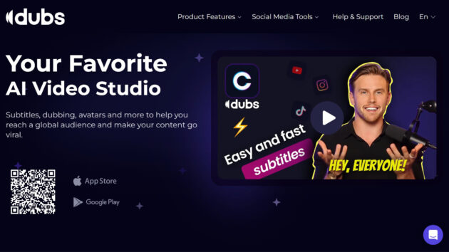 AI Captions and Subtitles | Dubs | AllAiWebsite