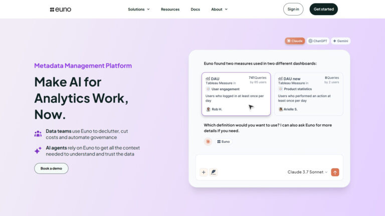 AI Data Governance Platform | Euno | AllAiWebsite