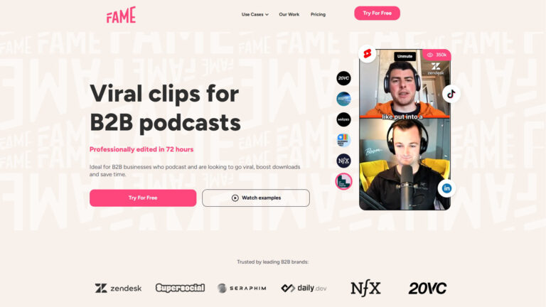 Podcast Clip Service | Fame (Lychee) | AllAiWebsite