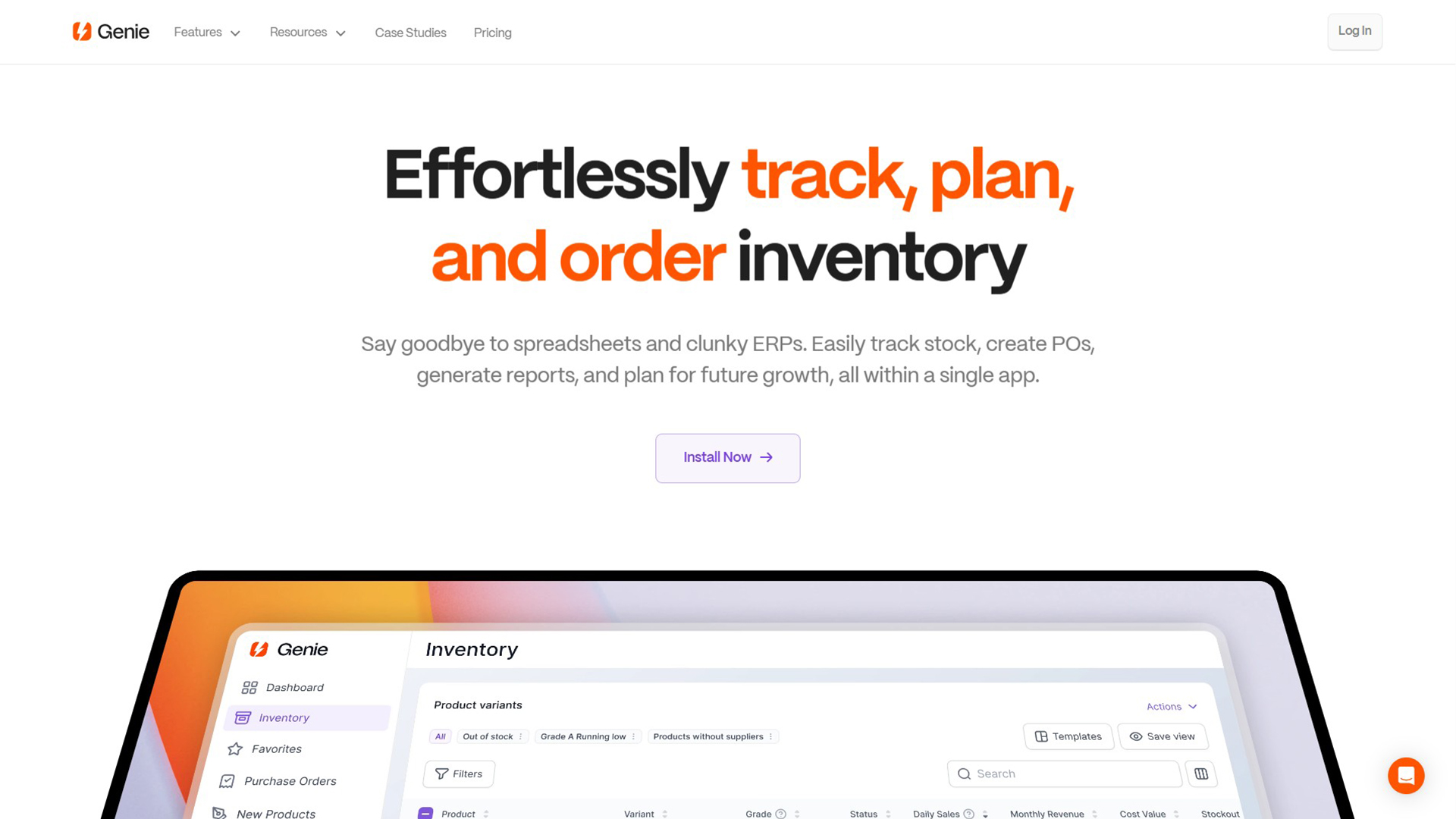 Shopify Inventory Management | Genie | AllAiWebsite