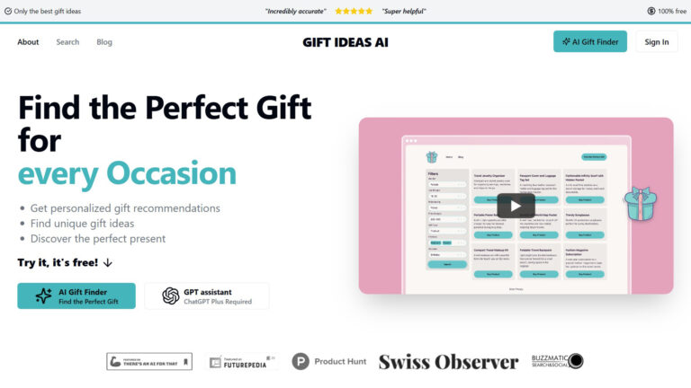 AI Gift Finder | Gift Ideas AI | AllAiWebsite