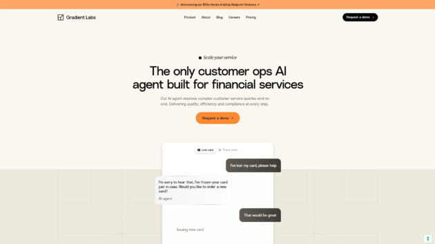 AI Customer Service | Gradient Labs | AllAiWebsite