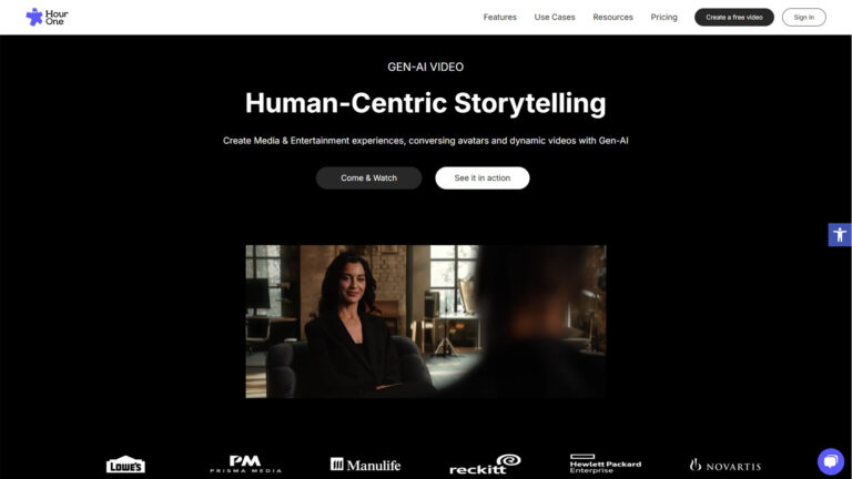 AI Video Generation | Hour One | AllAiWebsite
