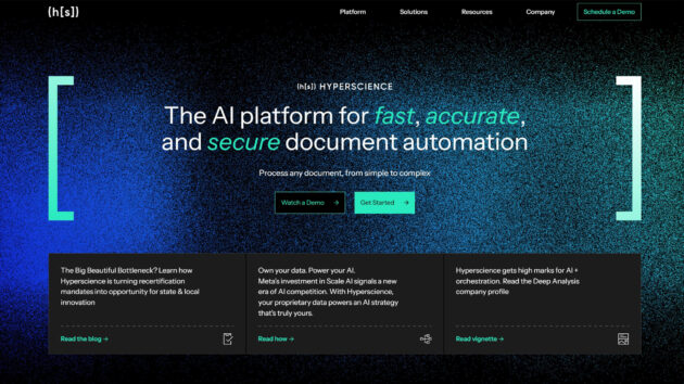 Intelligent Document Processing | Hyperscience | AllAiWebsite