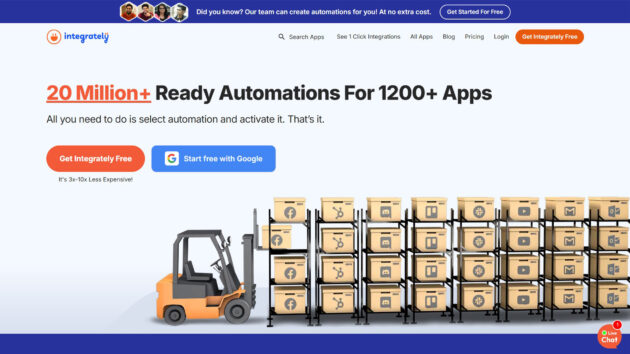 Workflow Automation Software | Integrately | AllAiWebsite