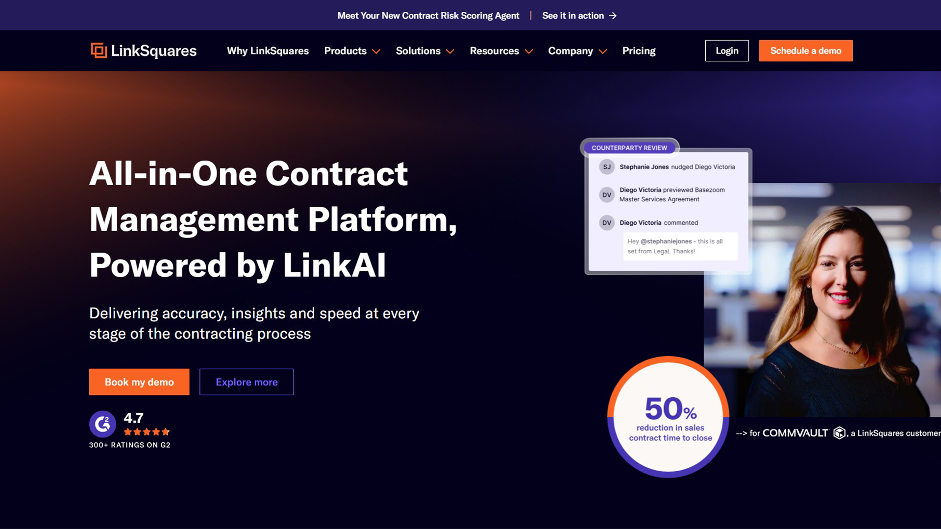 AI Contract Management | LinkSquares | AllAiWebsite
