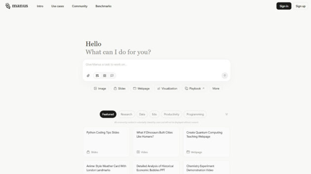 AI Agent Automation | Manus | AllAiWebsite