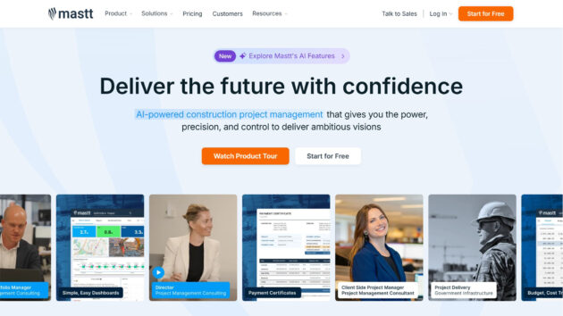 Construction Project Management AI | Mastt | AllAiWebsite