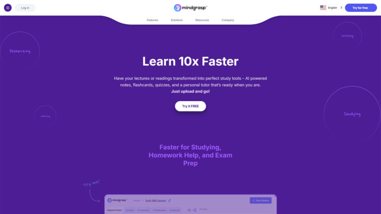 AI Study Tool | Mindgrasp AI | AllAiWebsite