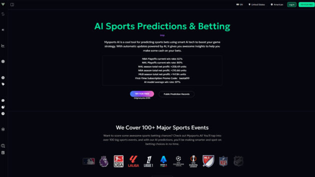 AI Sports Prediction Platform | MySports AI | AllAiWebsite