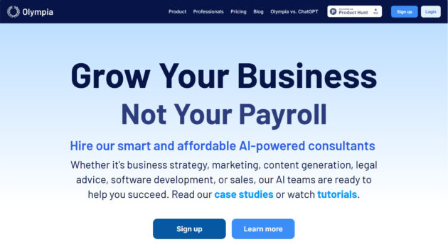 AI Powered Consultants | Olympia | AllAiWebsite