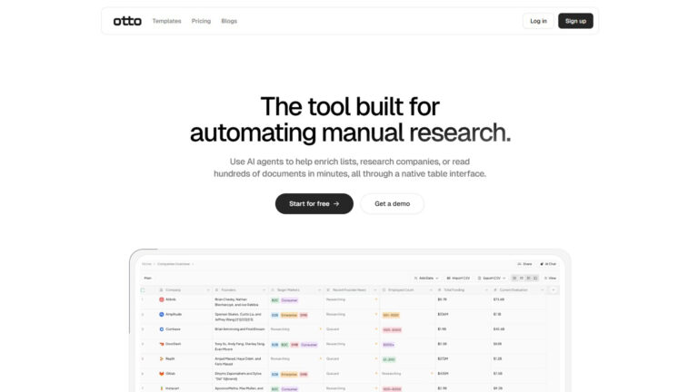 AI Research Automation | Otto (Cognosys) | AllAiWebsite