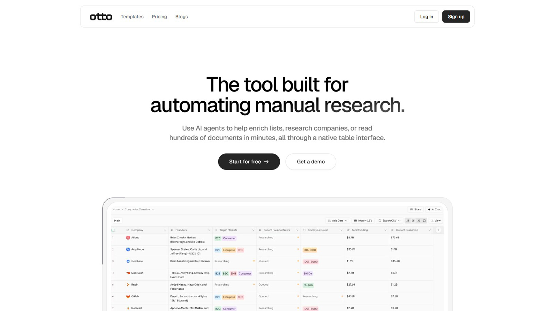 AI Research Automation | Otto (Cognosys) | AllAiWebsite